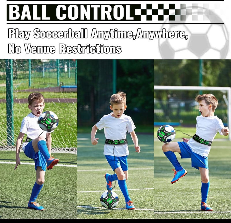 peneyon Soccer Training Mat with Adjustable Soccer Trainer - Non-Slip Soccer Training Equipment for Kids Youth to Boost Speed, Strength & Coordination | Soccer Trainer for Indoor/Outdoor Drills - Image 4